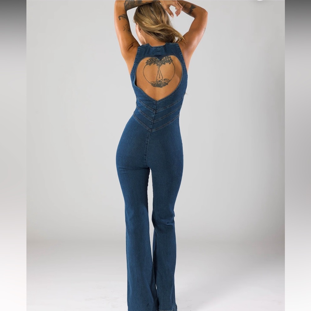 Hollywood Heartthrob Denim Jumpsuit